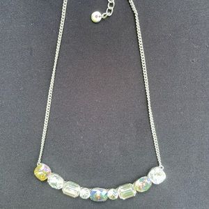 Grace & Lola Swarovski Crystal Necklace Silver Tone Chain